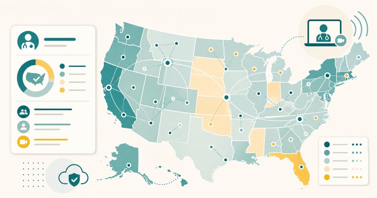 GLP-1 Telehealth Access by U.S. State, 2026 — open data report cover illustration